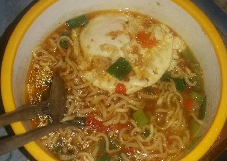 Resep Mie Kuah Pedas Ala kadarnya Anti Gagal