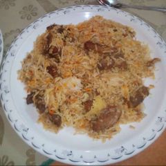 A picture of Chicken Achari Biriyani.