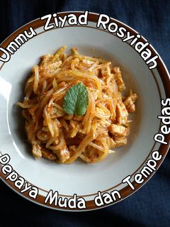 Foto resep Tumis Pepaya Muda dan Tempe Pedas