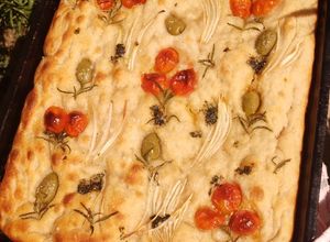 Una foto de Focaccia fácil sin amasado