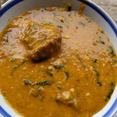 A picture of Beans soup (miyar wake).