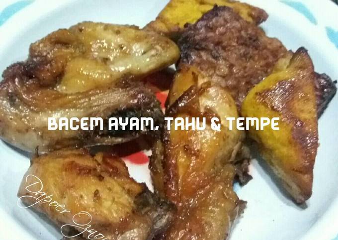 Bacem Ayam, Tahu & Tempe foto resep utama