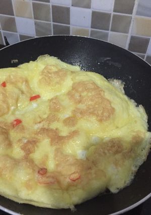 Foto resep Telur Dadar Gelembung Gendut