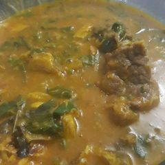 A picture of Oha soup.