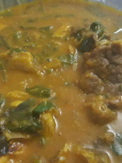 A picture of Oha soup.