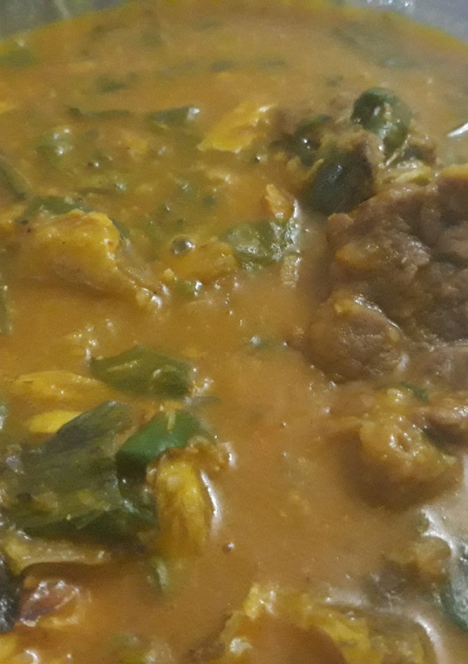 A picture of Oha soup.