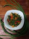 Tumis Kacang Panjang dan Kulit Sapi