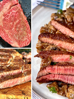 A picture of Steak Diane with Miyazakigyu Wagyu Ribeye.