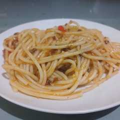 Spaghetti bolognese sauce pedas-レシピのメイン写真