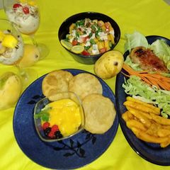 A picture of Mango platters.