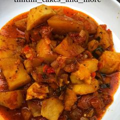 A picture of Spicy sweet potatoes.