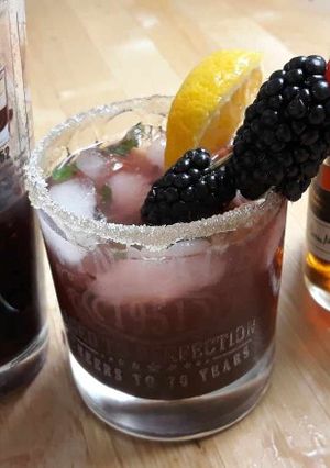 A picture of Blackberry Bourbon Smash.