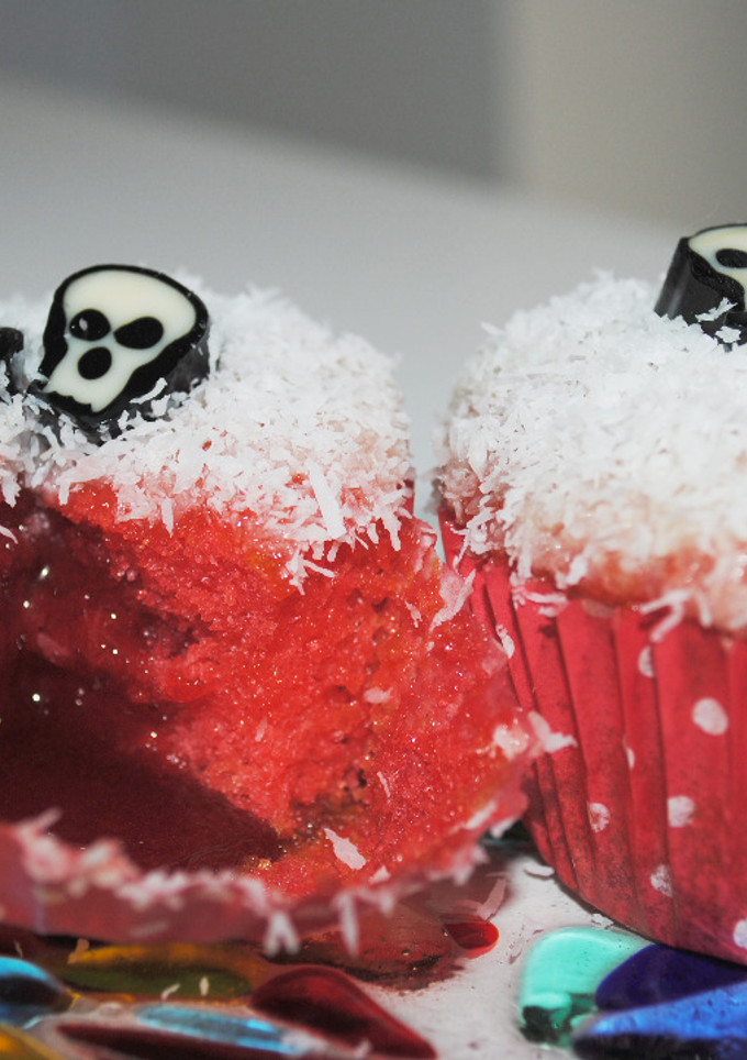 Una foto de Cupcakes sangrientos