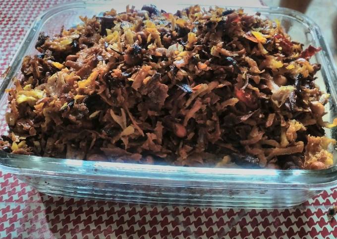 Cara Memasak Serundeng ubi cemilan dan lauk Bahan Sederhana