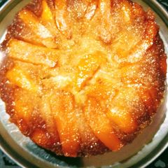 A picture of Mango Upside-down Cake.