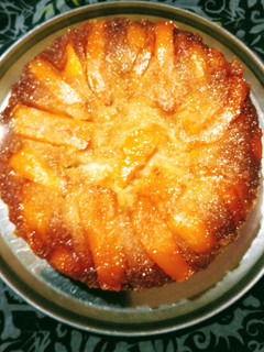 A picture of Mango Upside-down Cake.