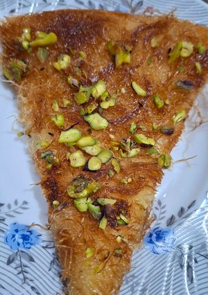 صورة لوصفة كنافة بالقشطة