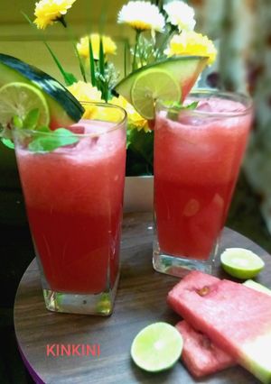 ওয়াটারমেলন মোহিটো (watermelon mojito recipe in bengali) রেসিপির প্রধান ছবি