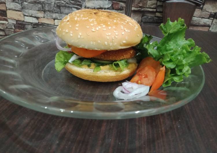 Recipe of Speedy Crispy Chicken Burger