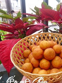 Hình của món Bánh bi khoai lang.