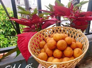 Hình của món Bánh bi khoai lang.