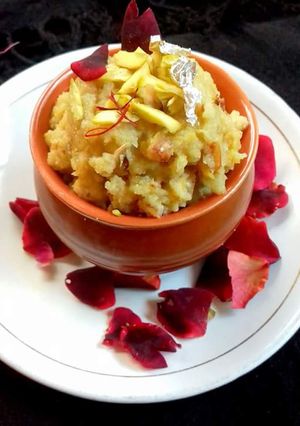 A picture of Chhuare ka halwa.