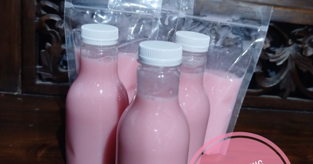 Puding Sedot (Pudot) Rasa Strawberry