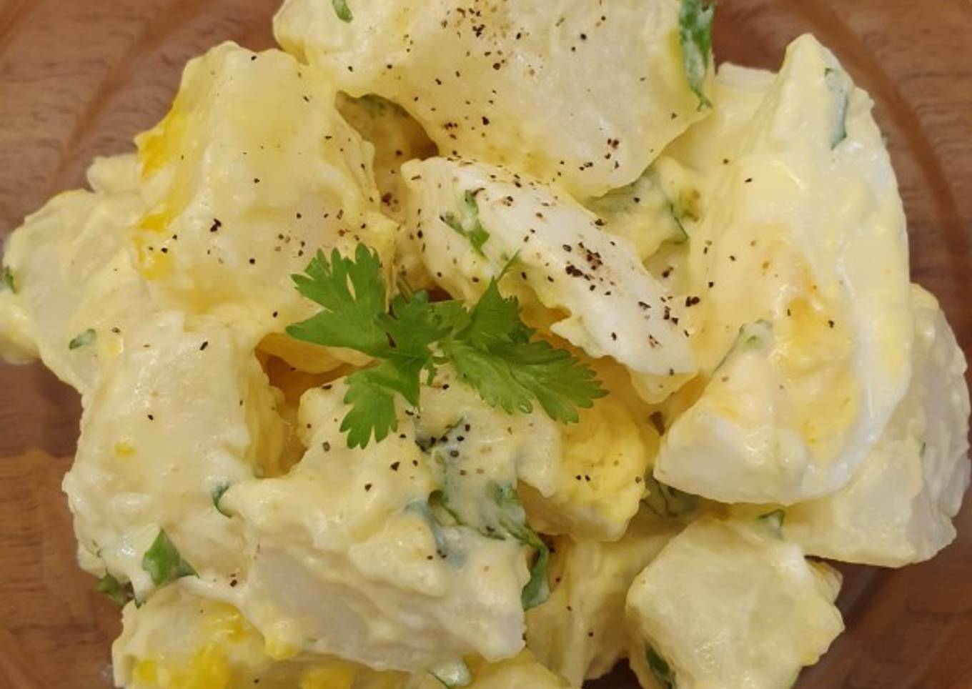 18. Potato Salad with Egg (3 Steps)