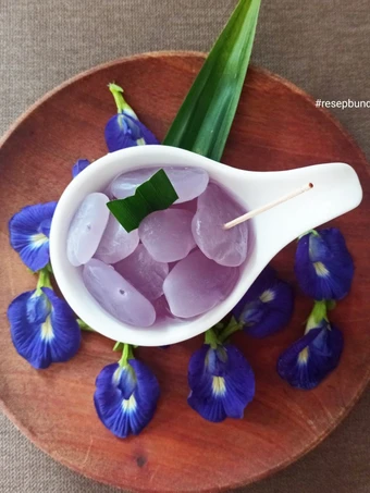 Langkah Gampang Membikin Resep Kolang kaling telang ungu yang Uenak Anti Ribet, Mantap