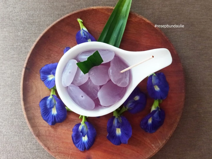 Langkah Gampang Membikin Resep Kolang kaling telang ungu yang Uenak Anti Ribet, Mantap