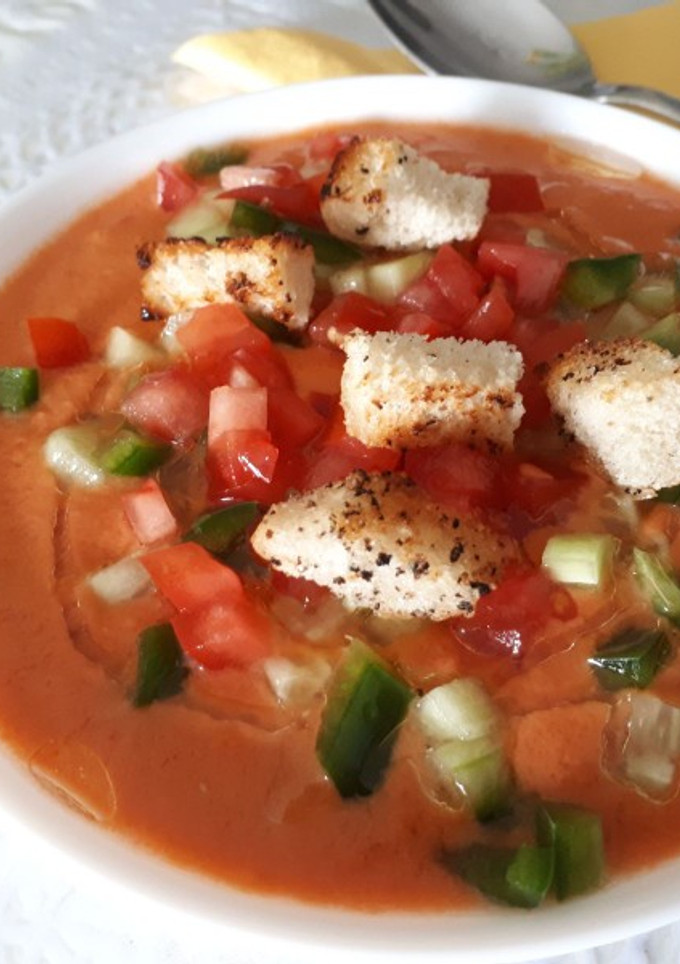 Una foto de Gazpacho rápido