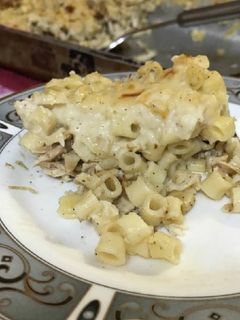 صورة لوصفة مكرونه بالبشاميل🍝