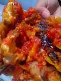 Sambal asal bawang bombay ikan patin