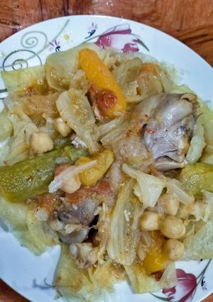 صورة لوصفة فتات مسقي 😍 بالخضر
