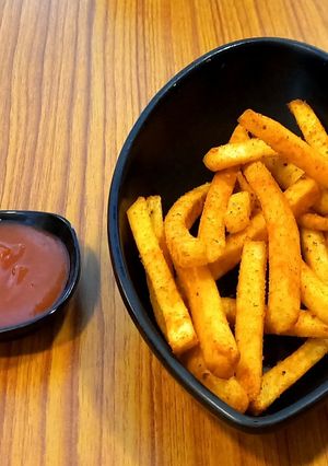A picture of Sweet potatoes french fries.