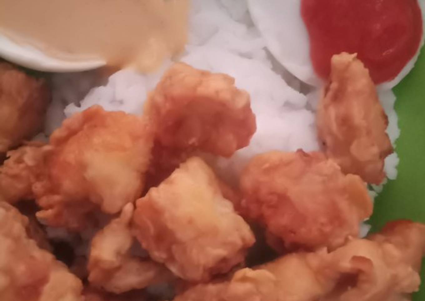 Mangkoku ayam saus telur asin simple enak