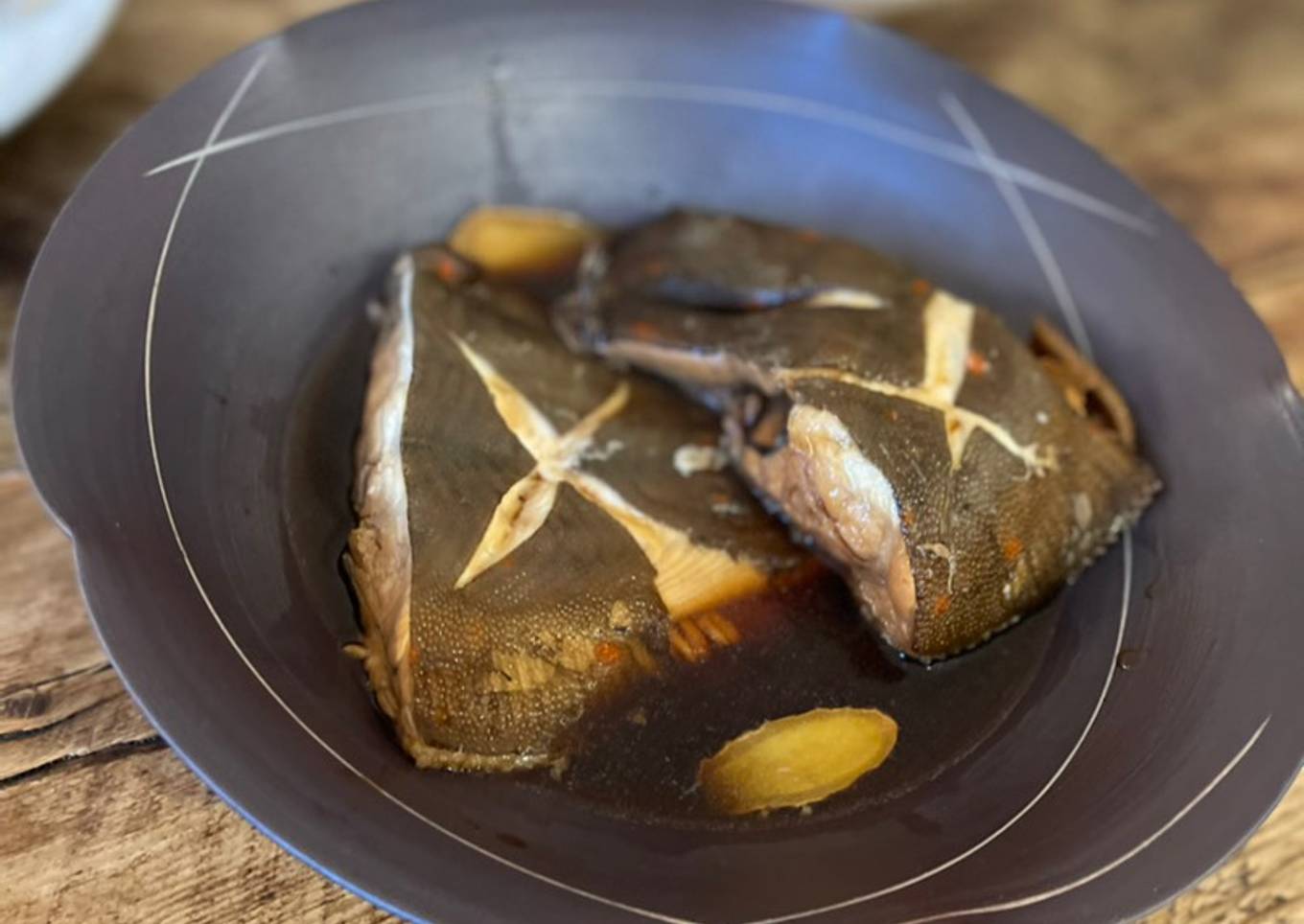 🐟 Poached Plaice in Japanese Izakaya style