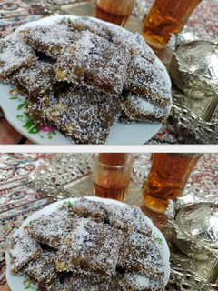 عکسی از دستور اسنک خرما