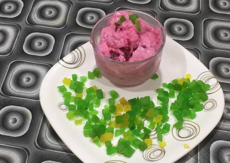 Recipe of Speedy Raspberry pudding