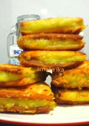 Foto resep Gabin isi vla susu keju rasa melon eggless