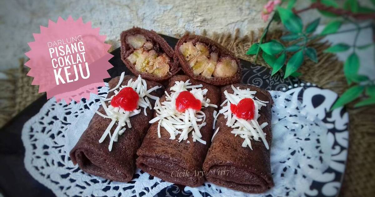Resep Dadar Gulung Pisang Coklat Keju Pr Adakejunya Oleh Cicik Ary Cookpad