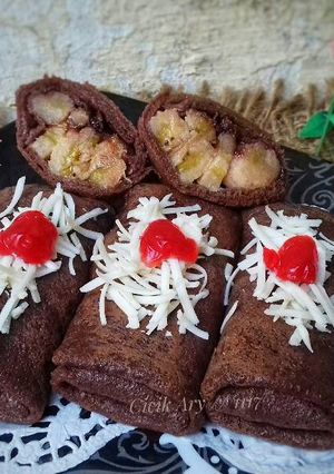 Foto resep Dadar gulung pisang coklat keju (#pr_adakejunya)
