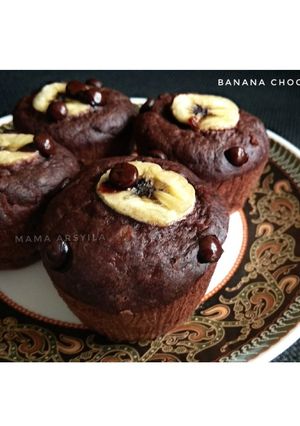 Foto resep Banana Choco Cake No Mixer