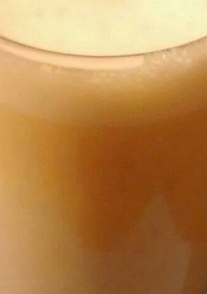 Una foto de Licuado de durazno y banana