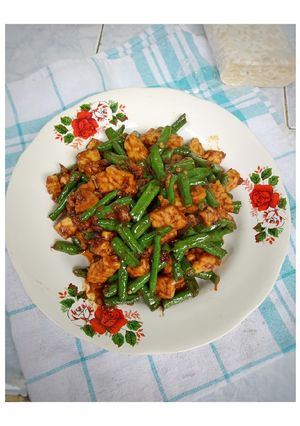 Foto resep Orek Tempe kacang panjang