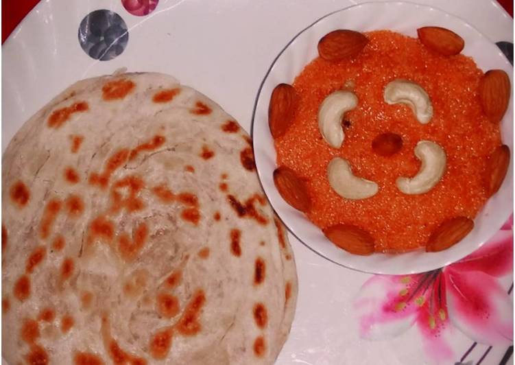 How to Make Ultimate Lachha paratha and suji halwa