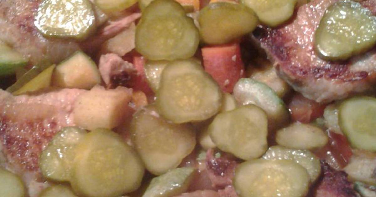 Porc mariné dans du jus de cornichon Recipe by skunkmonkey101 Cookpad