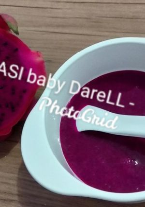 Foto resep MPASI Pure buah Naga Ungu baby 6 bln