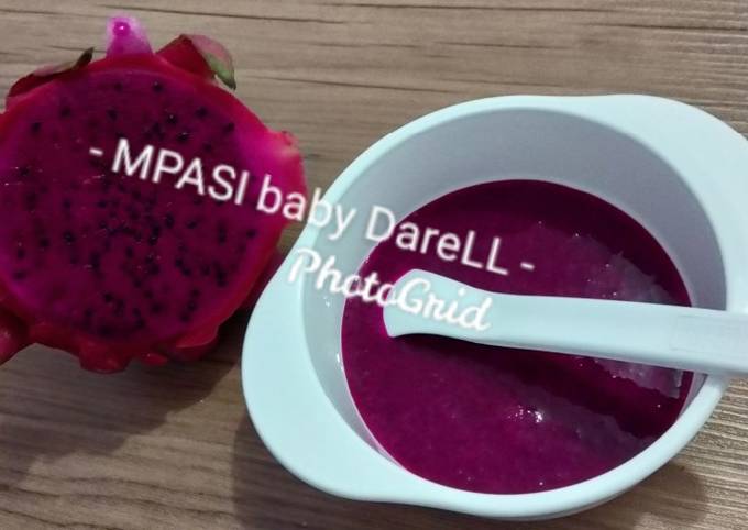 MPASI Pure buah Naga Ungu baby 6 bln