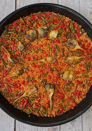 Una foto de Arroz de verduras